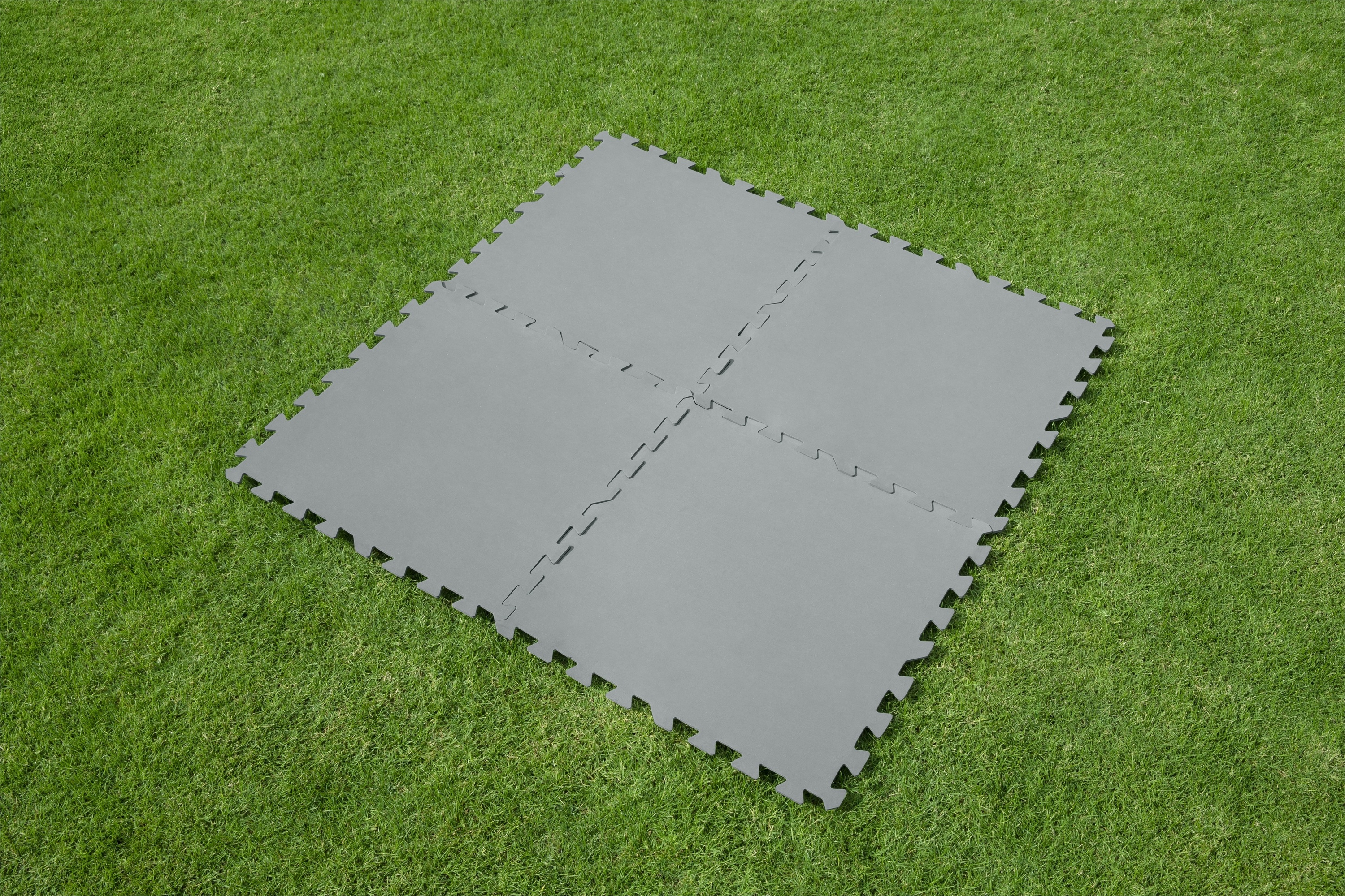 Pool Bodenschutz Fliesen grau 9er Set 50 x 50 cm