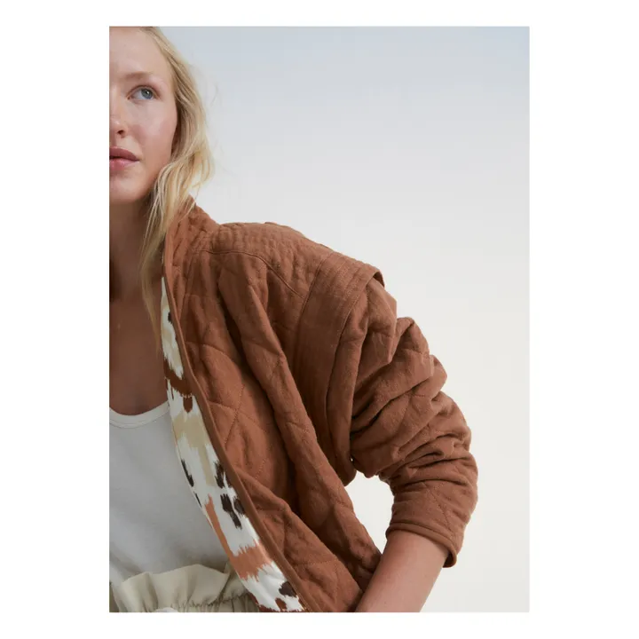 the new society Veste West Lin - Collection Femme | Marron