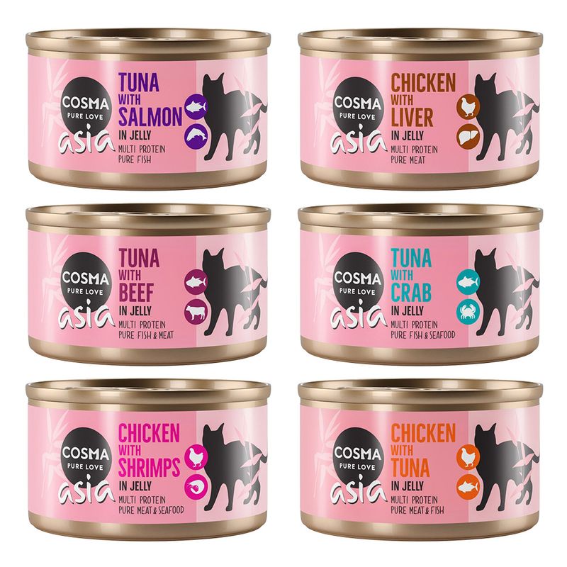 Lot Cosma Asia en gelée 12 x 85 g