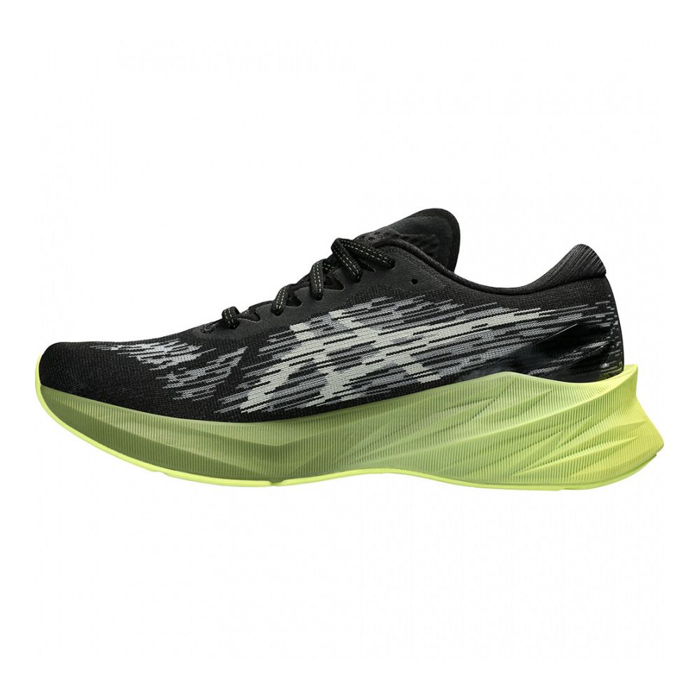 Asics NOVABLAST 3 - Chaussures running Homme black/dried leaf green