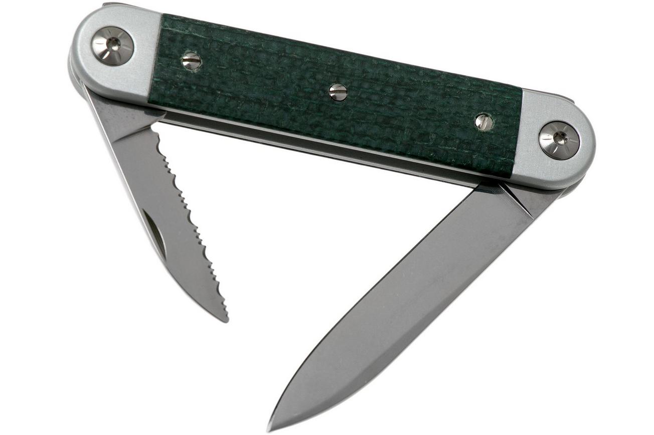 Maserin 60° Knife Sessantesimo 195/MCV Green Micarta zakmes