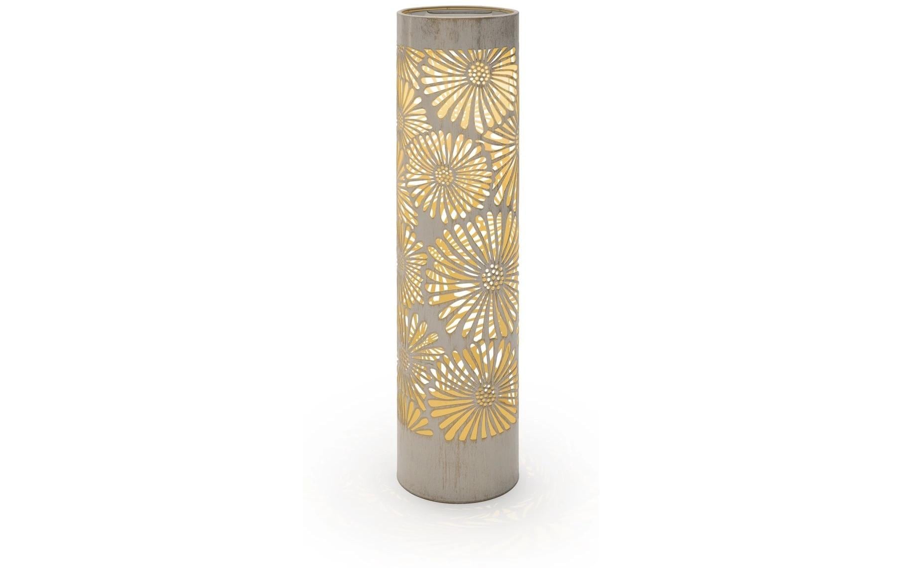 STT Laterne »Antic Pillar Blossom 38 cm« Stilvolle Solar-Gartenlaterne aus Metall