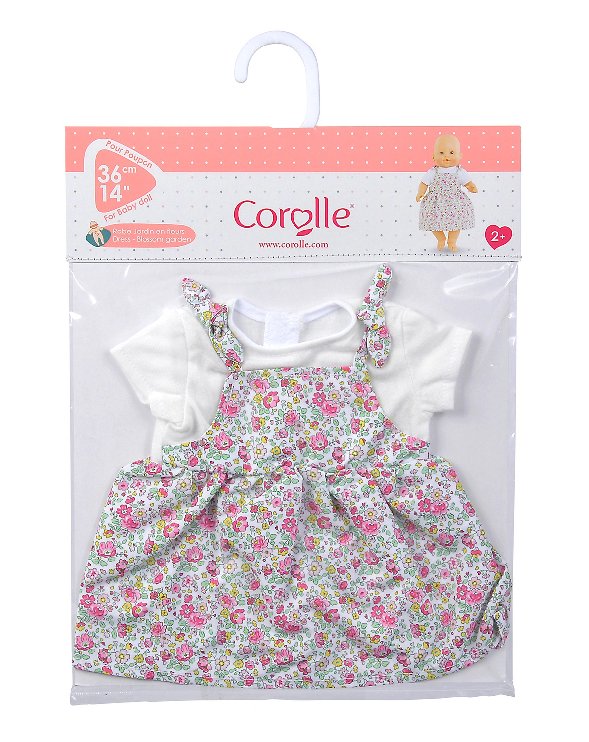 Puppenkleidung MON GRAND POUPON - KLEID BLUMENGARTEN (36cm)