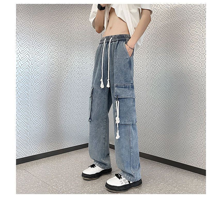 Diphon - Mid Rise Pocket Detail Wijde Broek