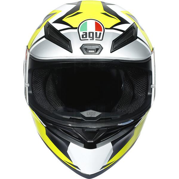 AGV - Casque K1 Mir 2018 Gris / Jaune / Noir / Blanc