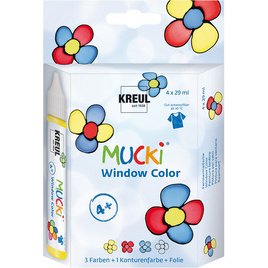 Window Color Pen 'MUCKI', kit de 4