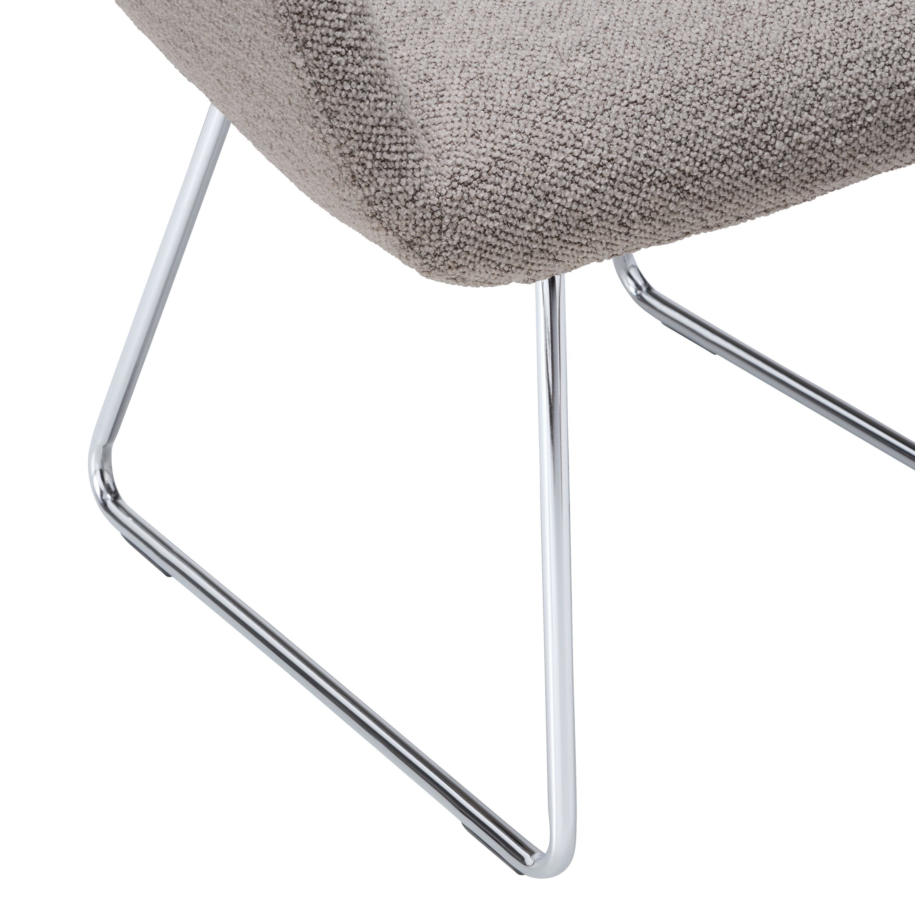 PECORA Stuhl - Taupe / B: 57.5 cm x T: 58.0 cm x H: 76.0 cm
