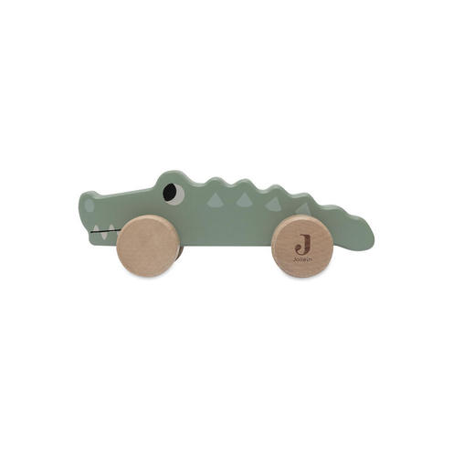 Jouet en bois à roulette Jungle jambo - Sea green - JOLLEIN