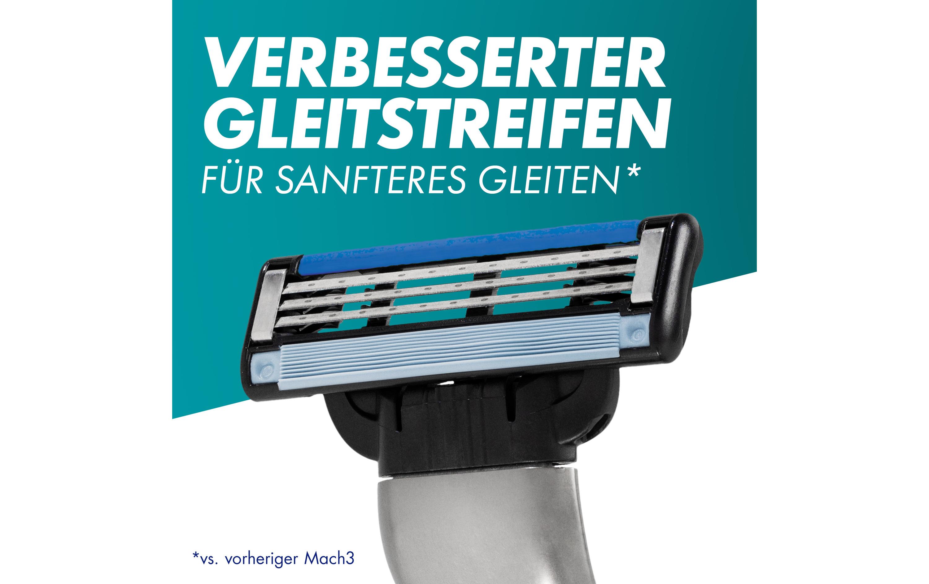 Rasierer Mach3 + 8 KlingenNassrasierer für Herren mit Ersatzklingen