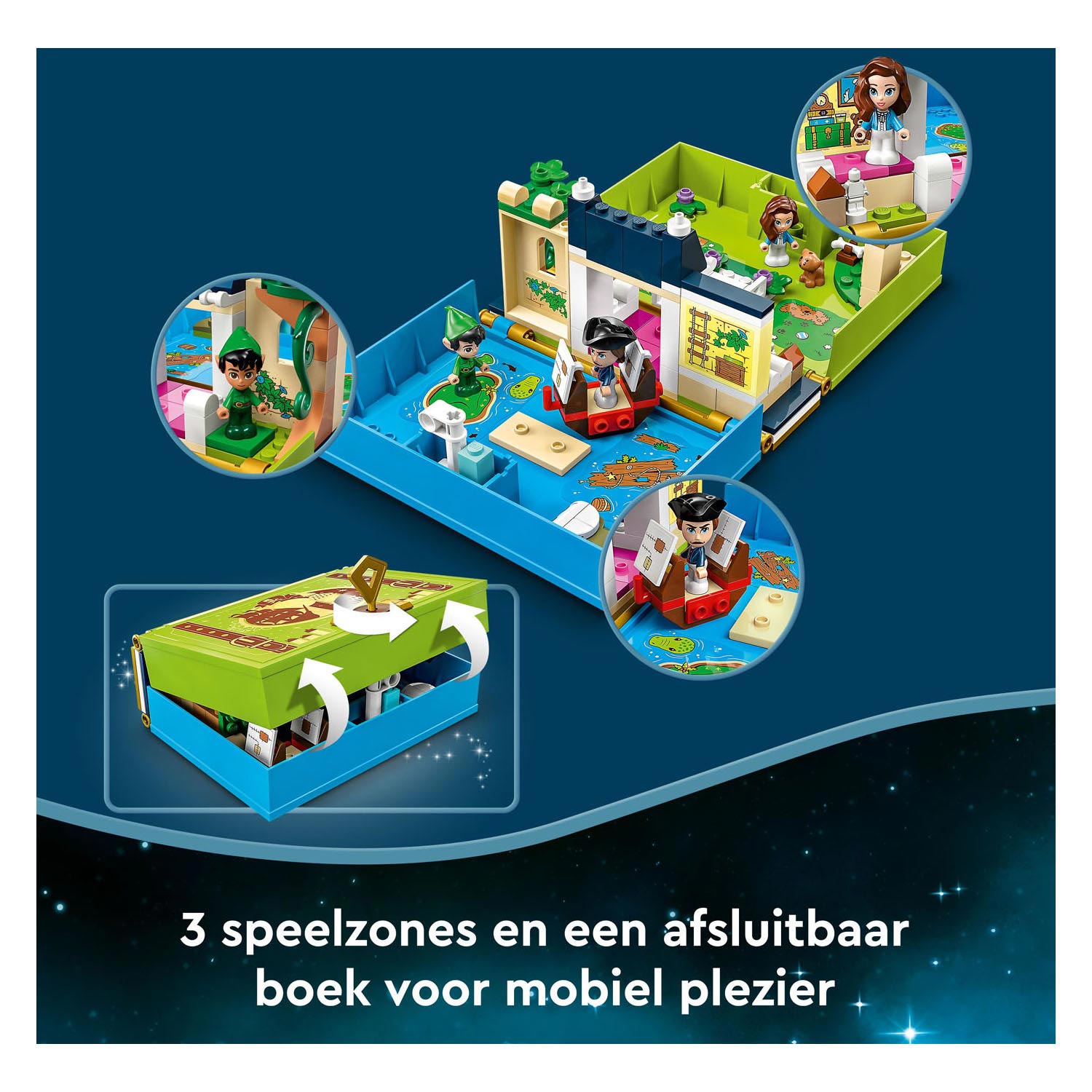 LEGO Disney Peter Pan & Wendy's Verhalenboekavontuur Set