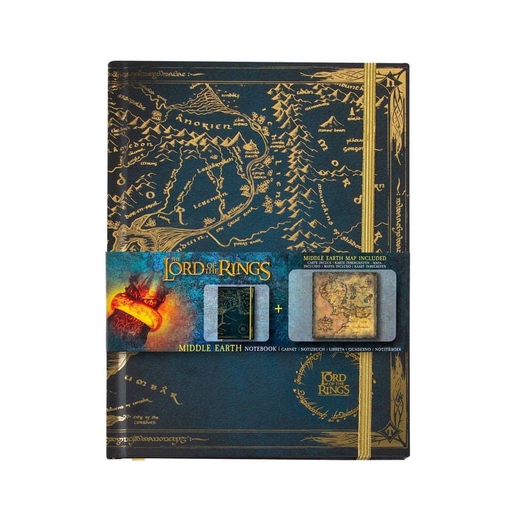 Le Seigneur des Anneaux - Cahier A5 Map of Middle-Earth