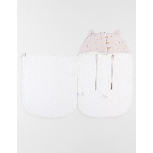 Nid d'ange mousseline de coton Bali Moka et Snow - NOUKIE 'S