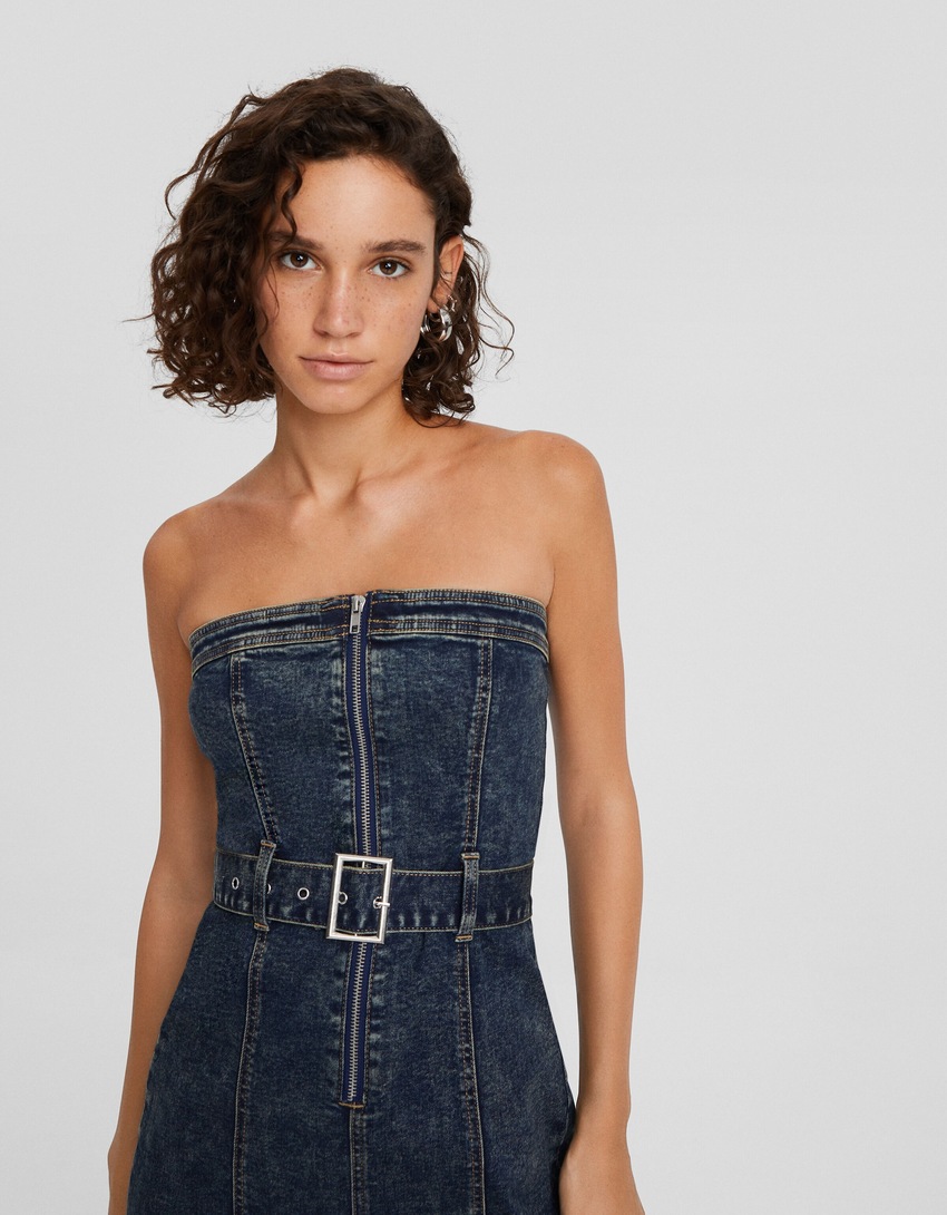 Vestido midi jeans