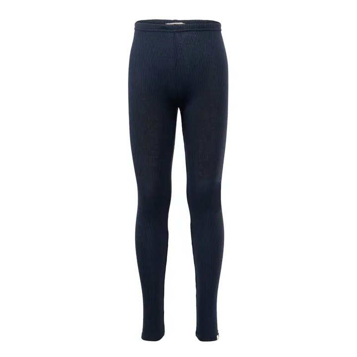 Minimalisma Legging Bieber Soie et Coton Bio | Bleu marine