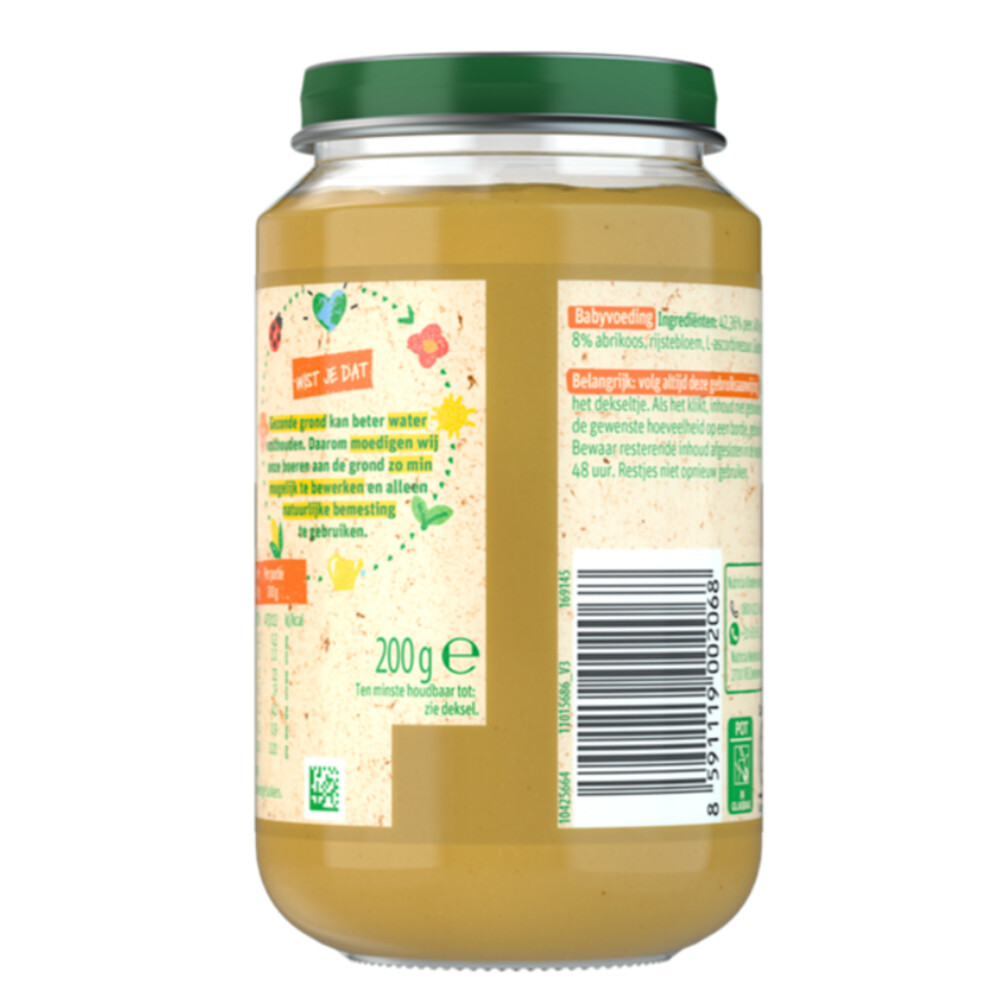 6x Olvarit Fruithapje 6m Peer Appel Abrikoos200 gr