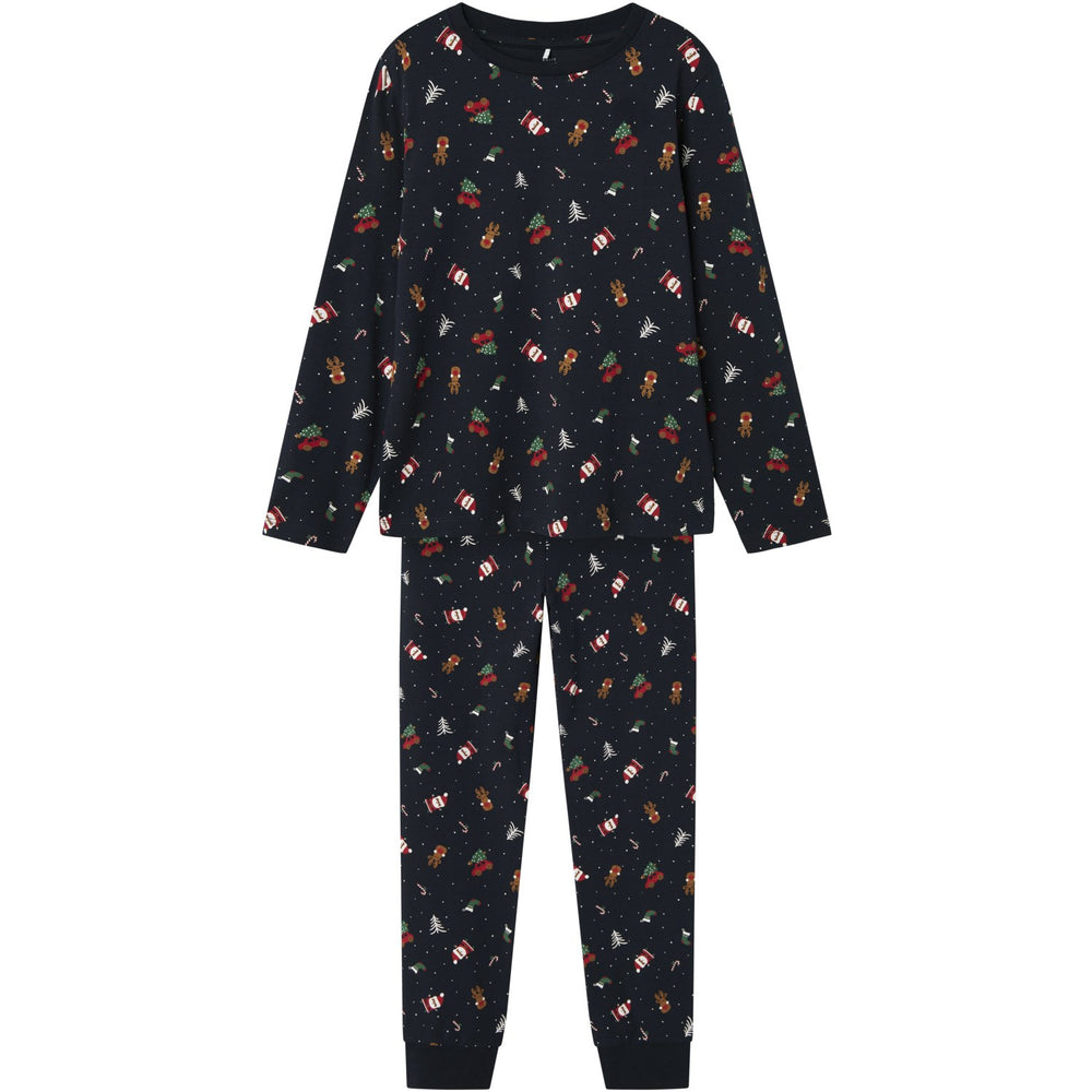 Køb Name It Dark Sapphire Christmas Elements Vismas Pyjamas