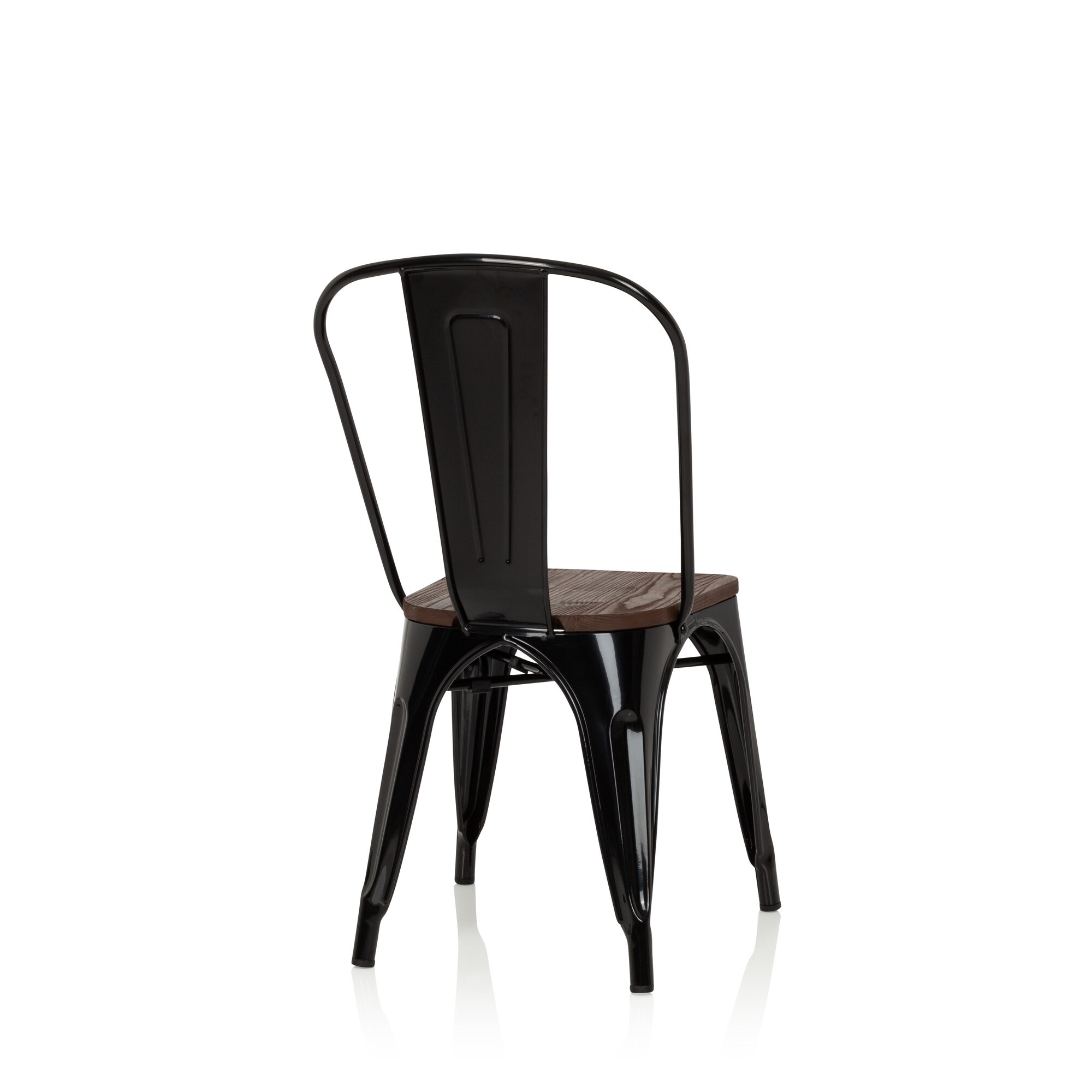 Bistrostuhl VANTAGGIO COMFORT W Stahl / Ulmenholz ohne Armlehnen hjh OFFICE