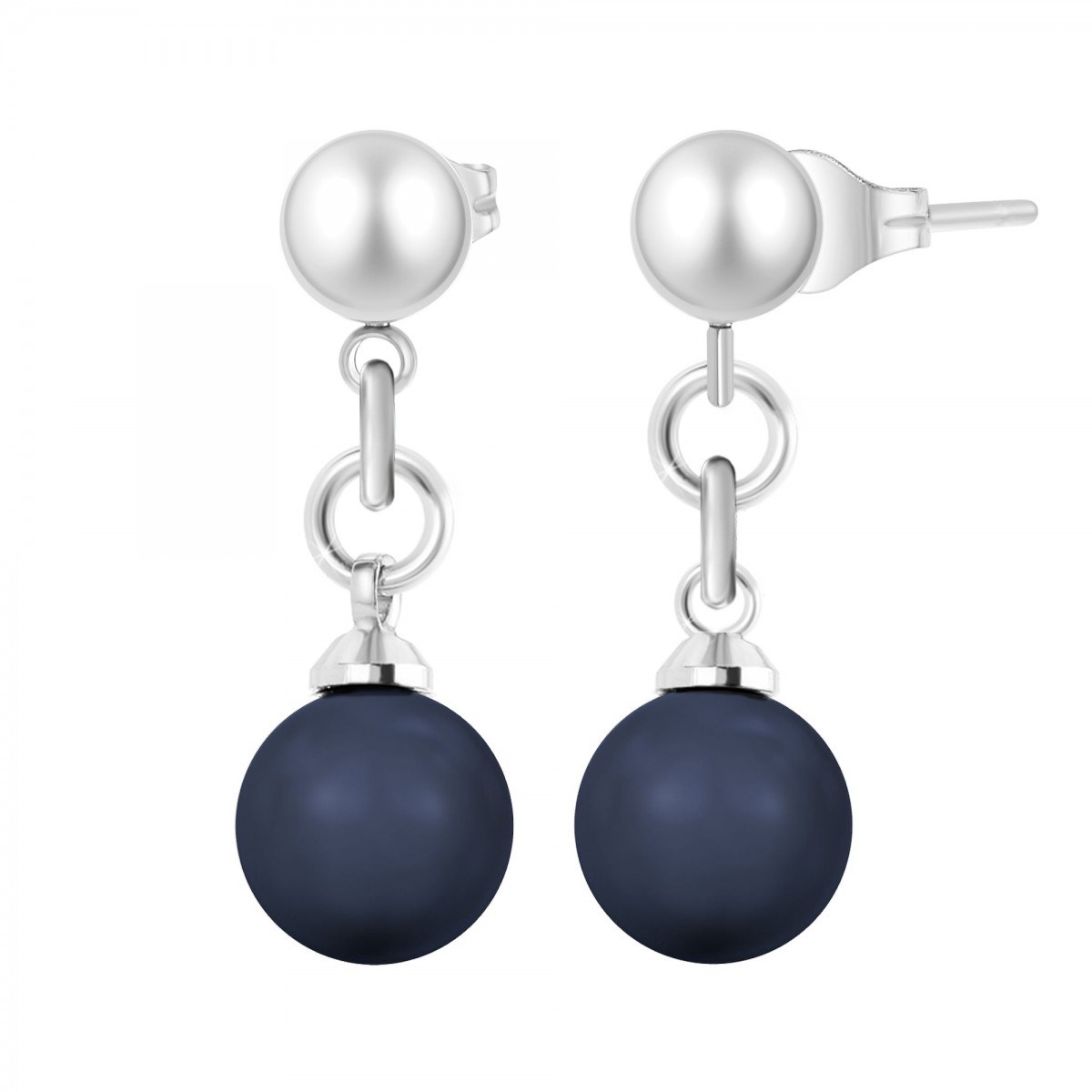 Boucles d'oreilles SC Crystal décorées de perles scintillantes