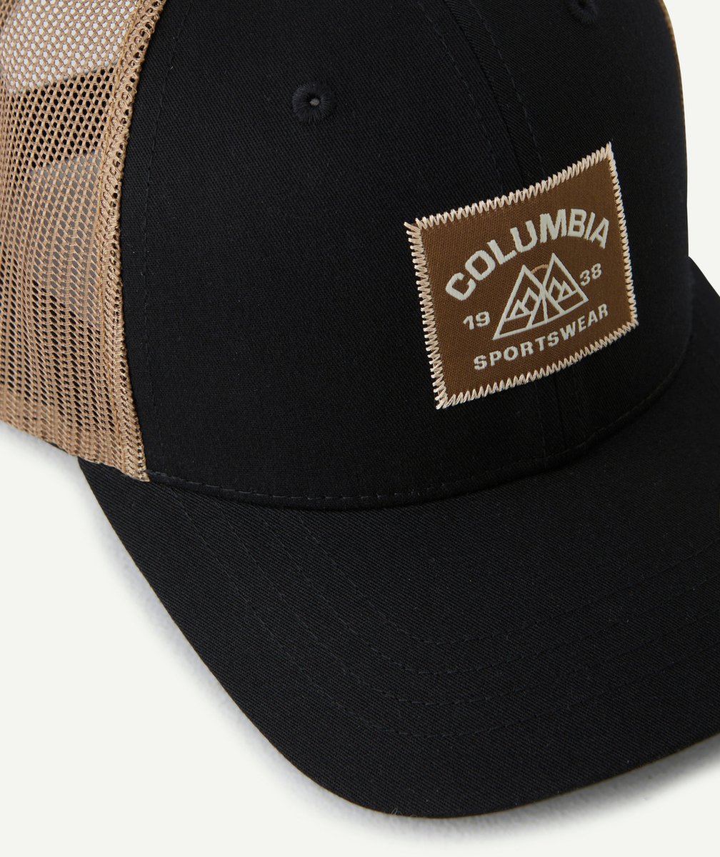 COLUMBIACASQUETTE YOUTH SNAP BACK NOIRE AVEC PATCH MARRON