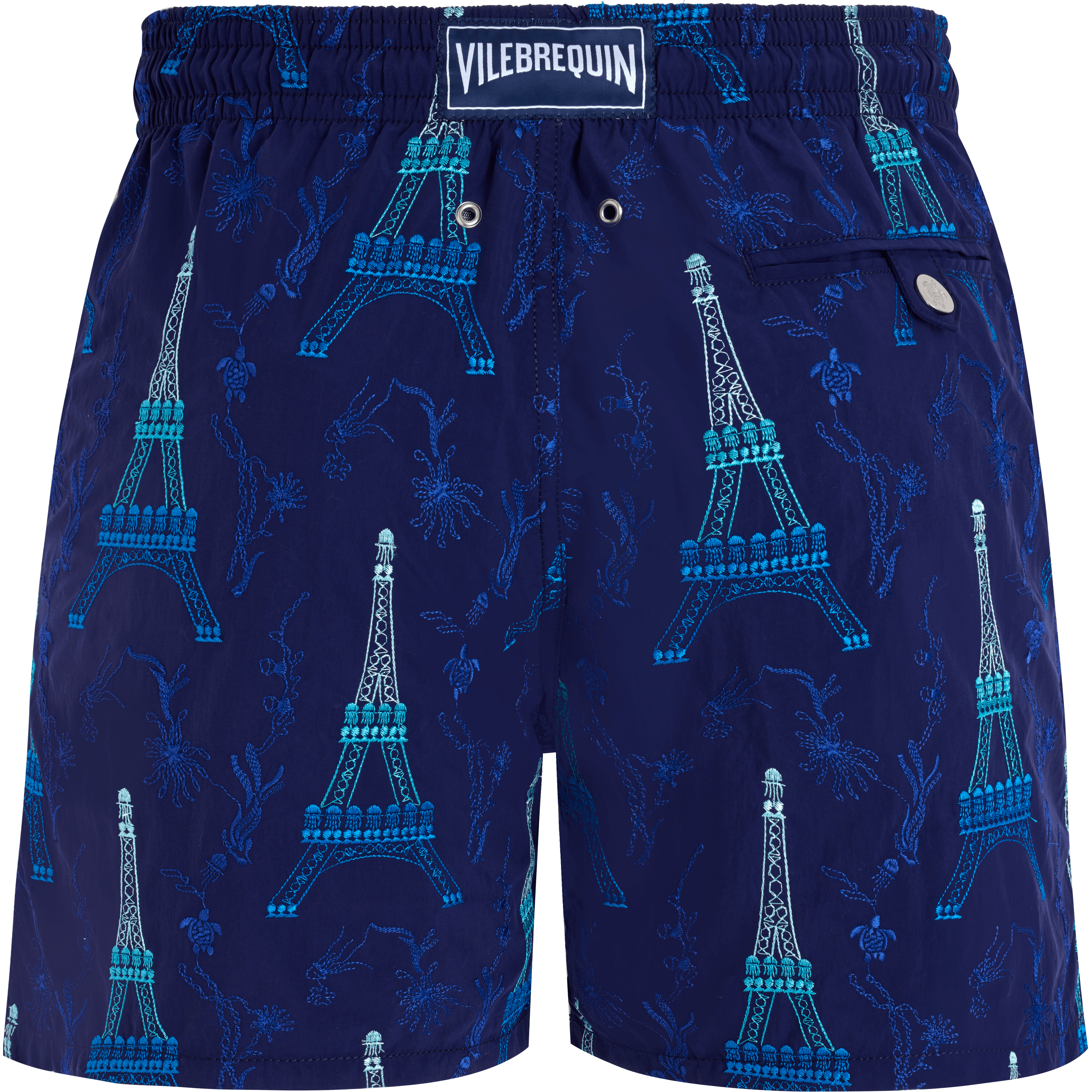 Maillot de Bain Homme Brodé Poulpe Eiffeil | Short de Bain Homme Vilebrequin