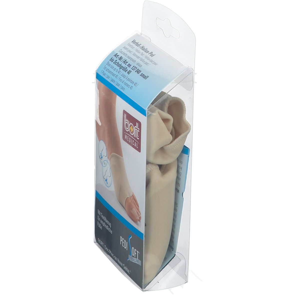 BORT PediSoft® TexLine Vorfuß-/Hallux-Pad Gr. L