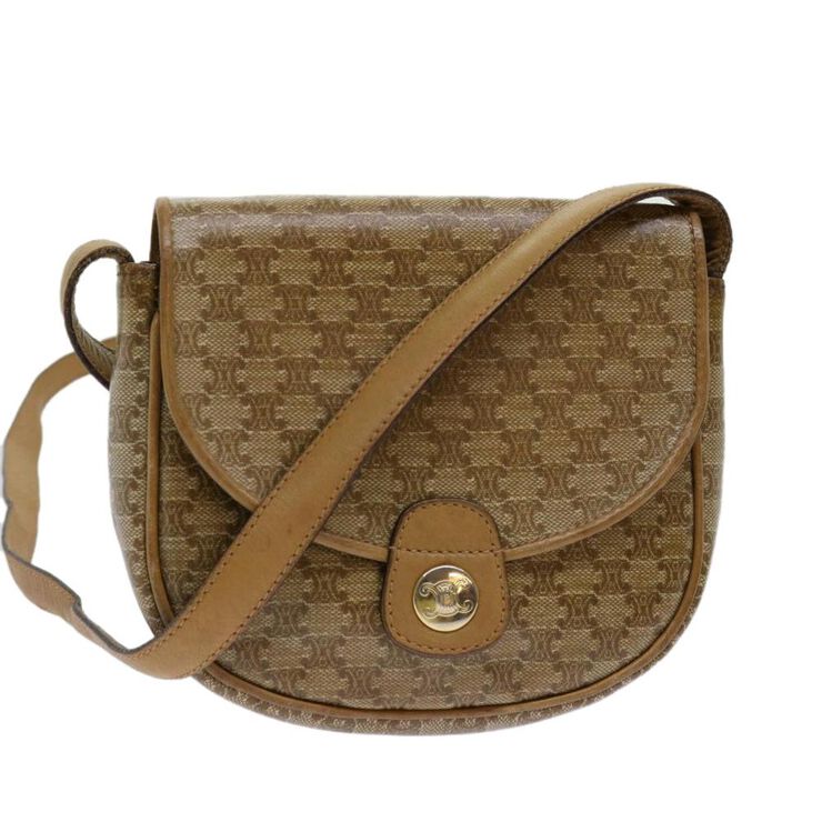 Celine Vintage Celine Shoulder Bag Beige