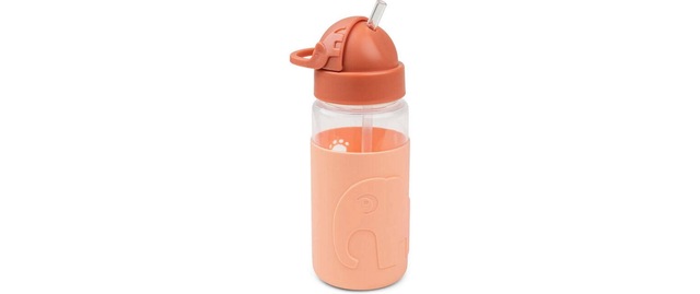 Trinkflasche »done by deer Easy-grip Strohhalm Elphee Papaya 350 ml«