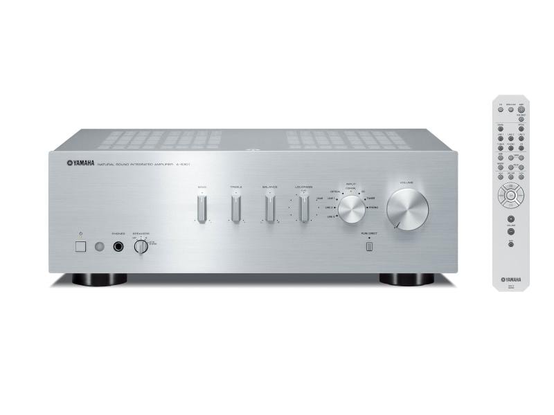 Yamaha Stereo-Verstärker A-S301 Silber Leistungsfähiger Vollverstärker mit Subwooferanschluss