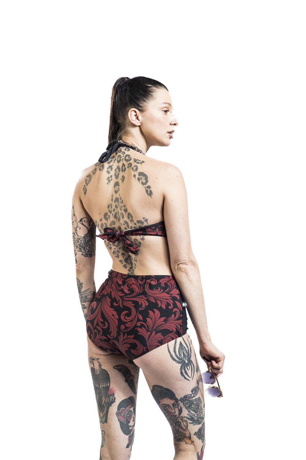 Bikini Top With Ornaments | Black Premium by EMP Haut de bikini