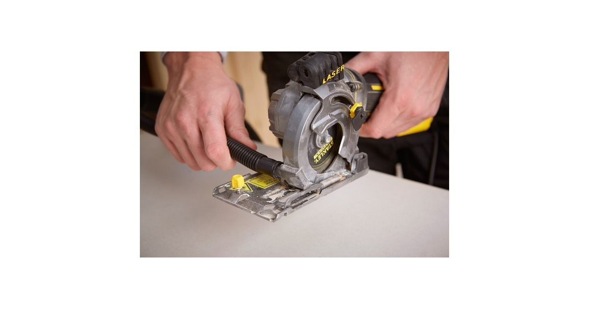 StanleyFATMAX 650W Multimateriaalzaag handcirkelzaag  (Geel/zwart, met koffer)