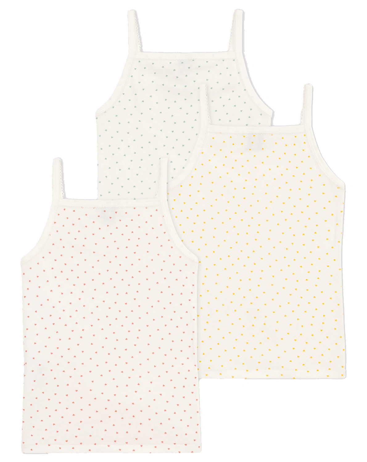 Unterhemd COEUR DE BEURRE 3er Pack in marshmallow