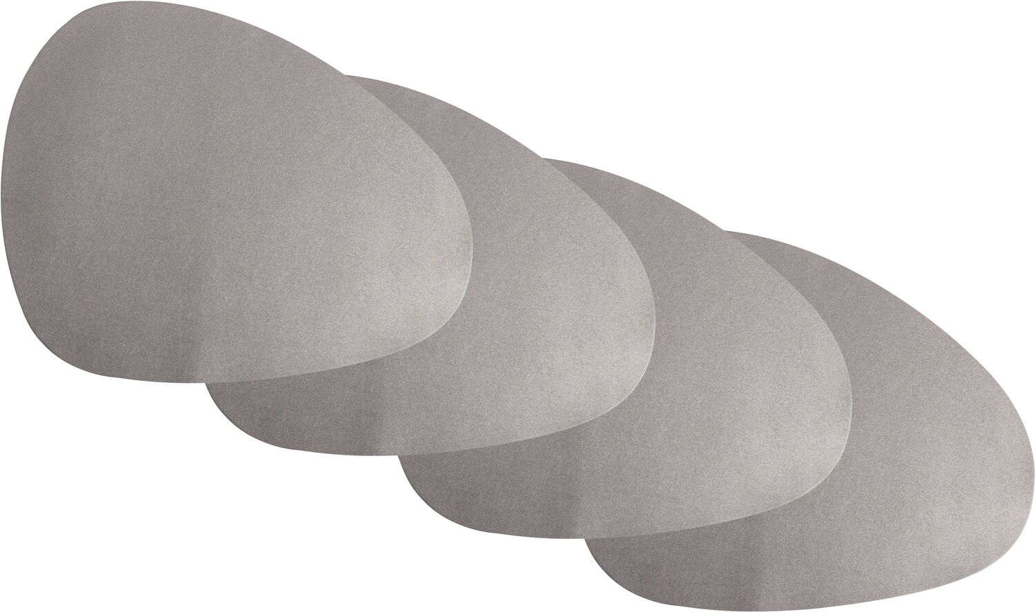 Gusta onderzetters pu zilver 4 stuks