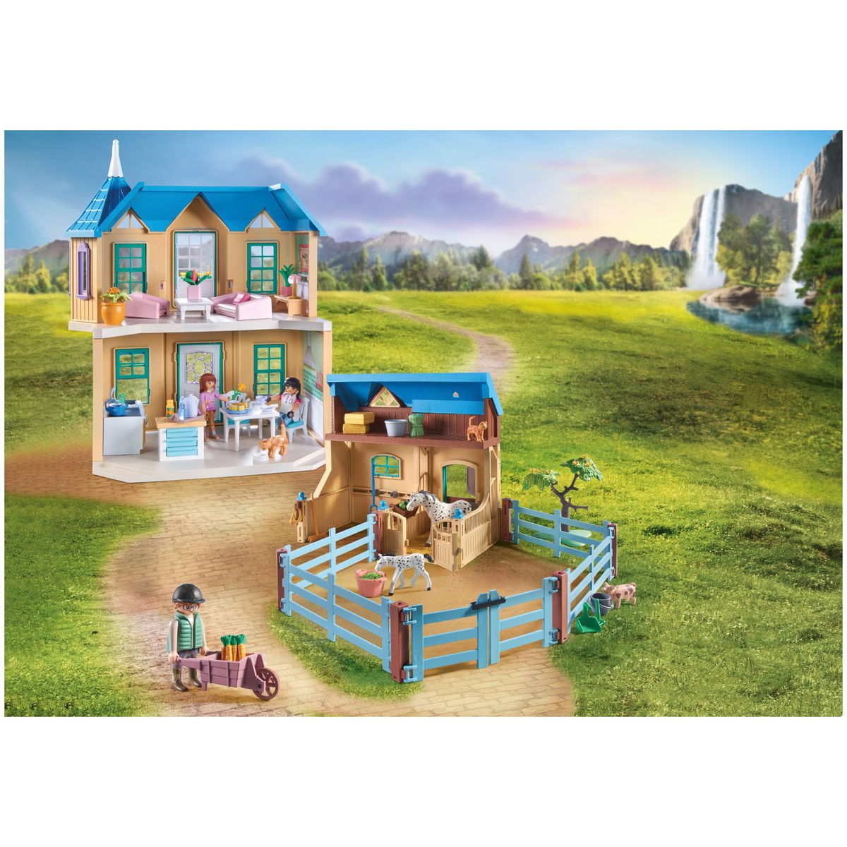 PLAYMOBILPLAYMOBIL   Horses of Waterfall 71351 Waterfall Ranch