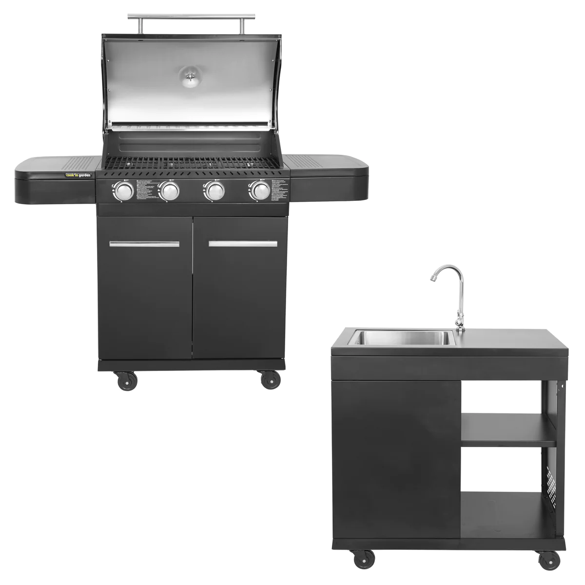 Cuisine extérieure modulable FYRA - 4 brûleurs Cook'in Garden