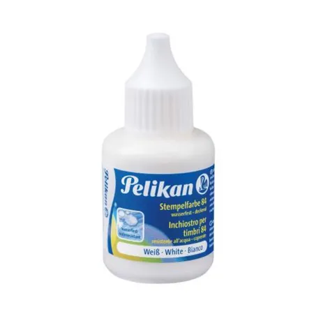 Pelikan Stempelfarbe wasserfest 30 ml Weiß