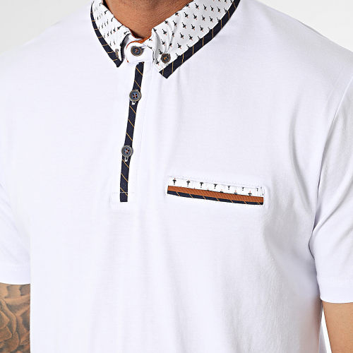 Polo Manches Courtes Blanc