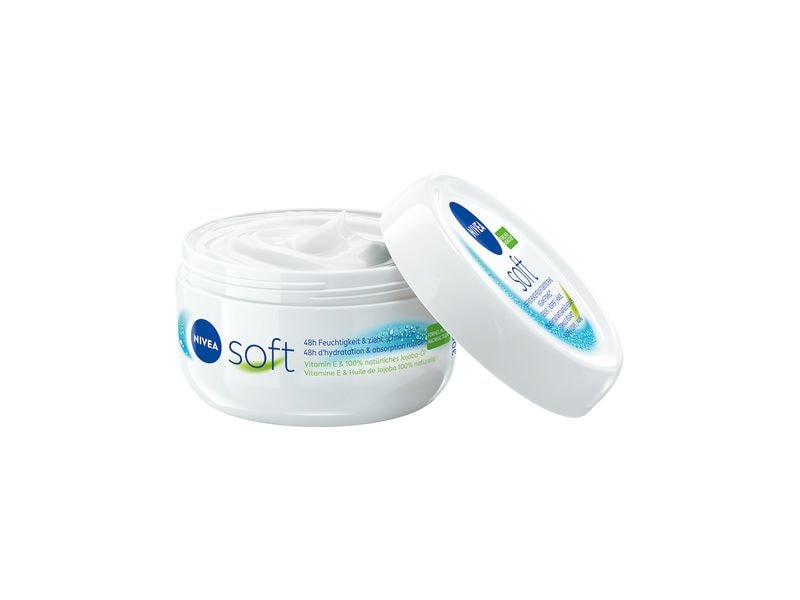 NIVEA Körpercrème Soft 300 ml Erfrischende und feuchtigkeitsspendende Körperpflege