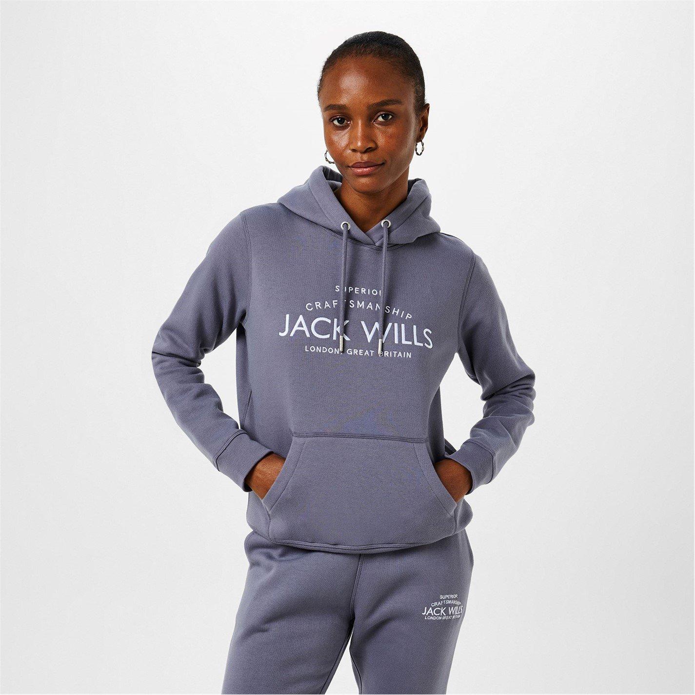 Jack Wills JW Hunston Graphic Logo Hoodie