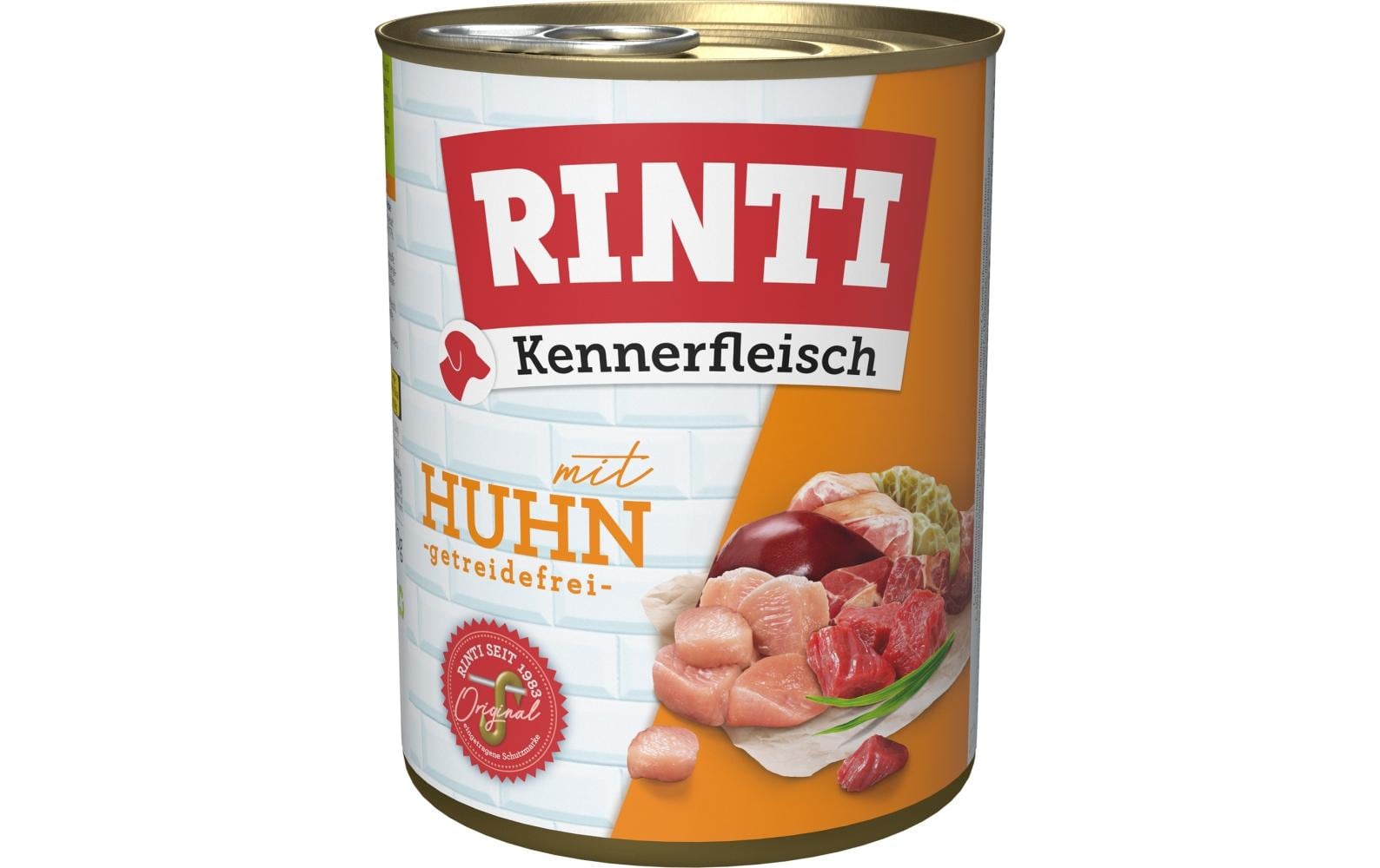Nassfutter Kennerfleisch pur Dose Huhn, 12 x 800 gAlleinfuttermittel für ausgewachsene Hunde