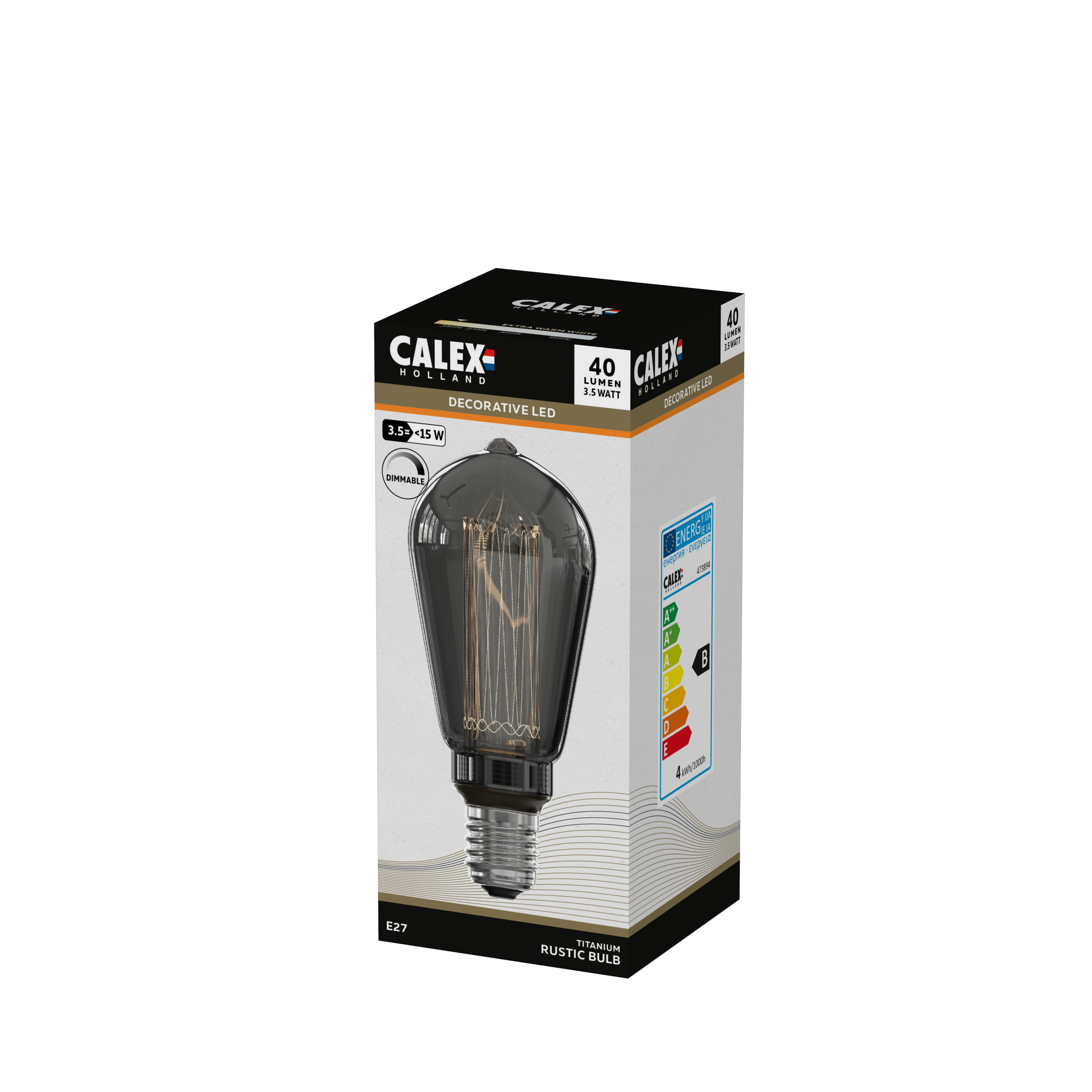 Calex Rustieklamp E27 -  Ã 6,4 cm