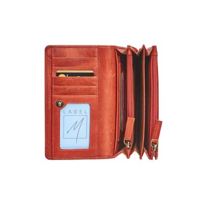Porte-monnaie accordéon Savannah - rouge - label M