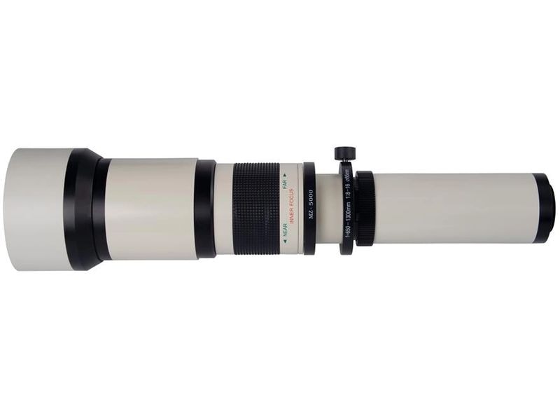 Dörr Zoomobjektiv 650-1300mm Dörr T2 - Weiss Teleobjektiv, das sich für Aufnahmen von Tieren, Natur und Details aus grosser Entfernung eignet