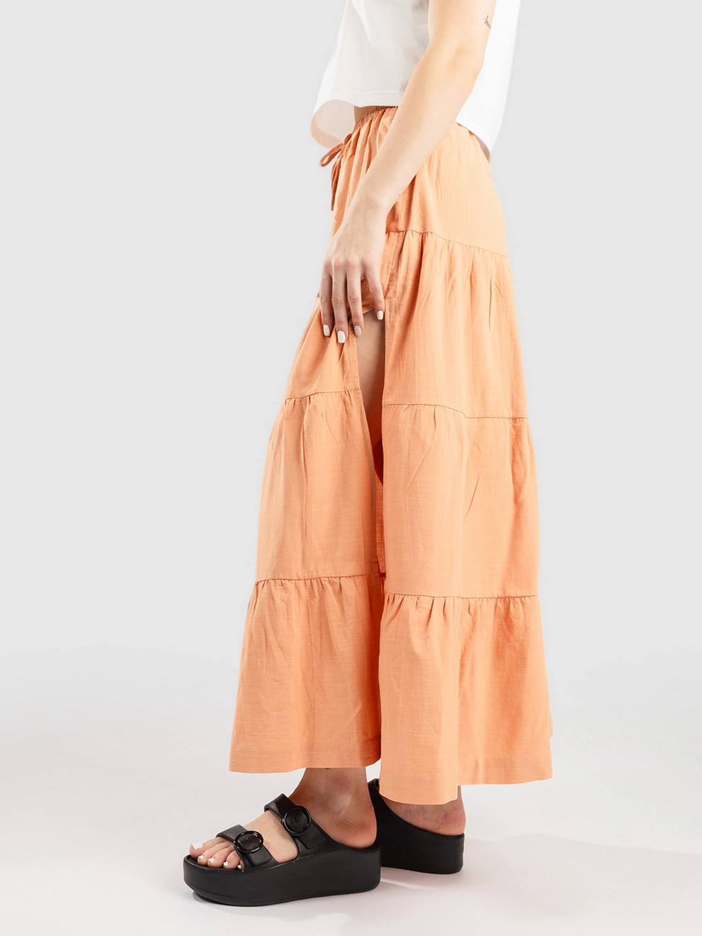 Rhythm Villa Tiered Skirt peach