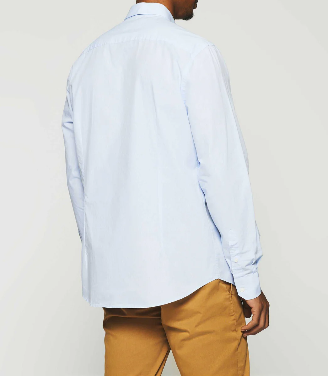 Chemise unie bleu ciel KENNETH