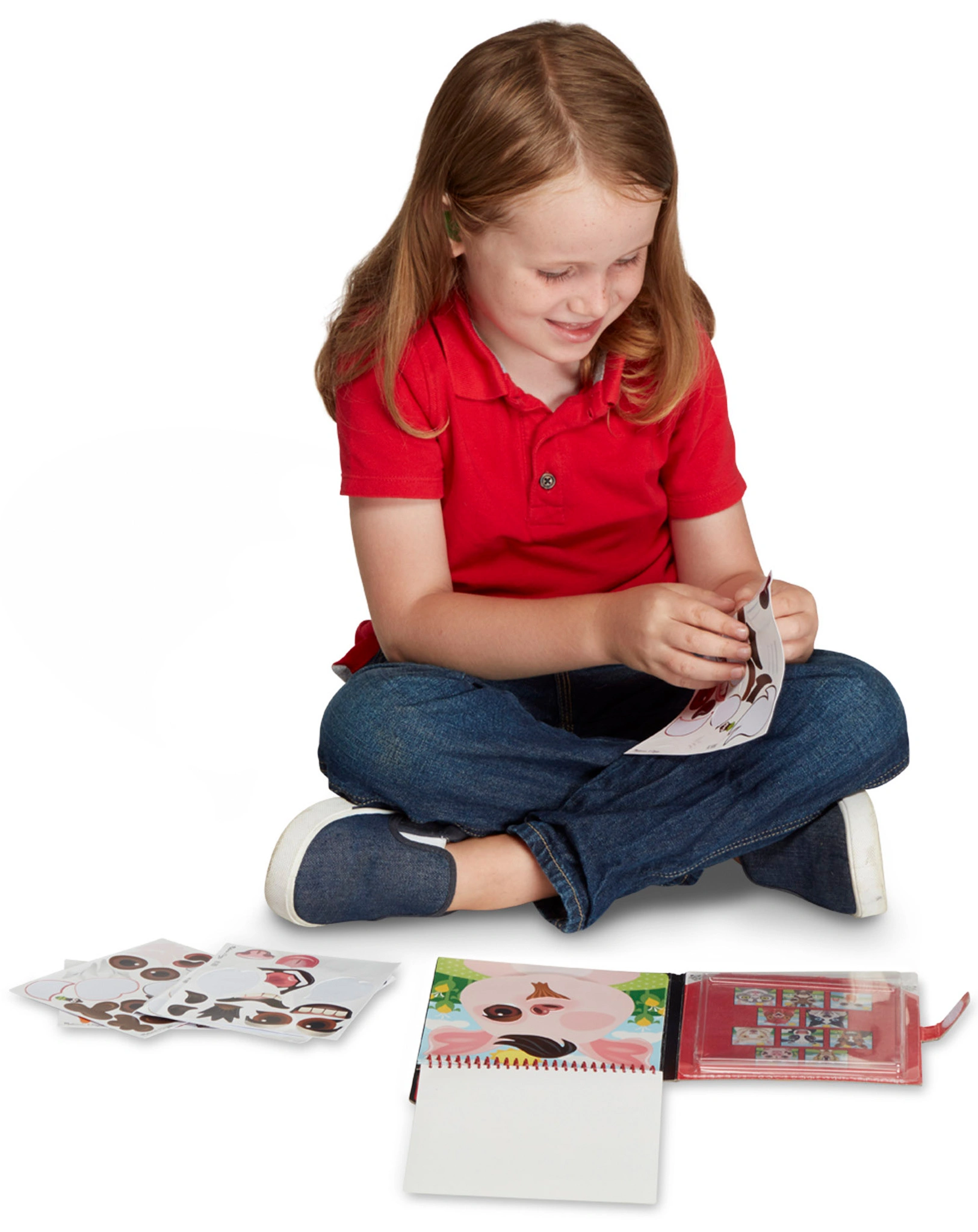 Sticker-Spiel MAKE A FACE - BAUERNHOF in bunt