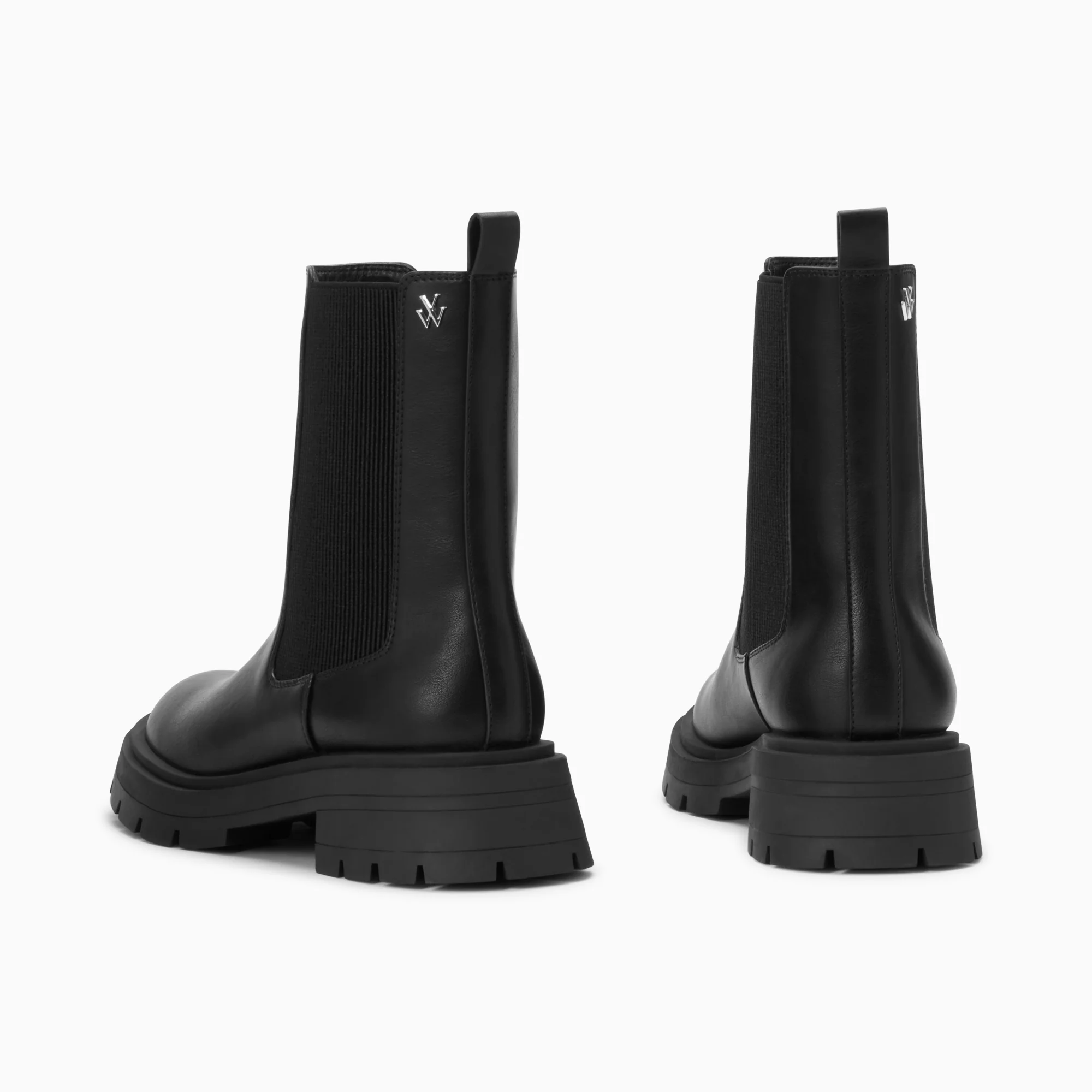 Bottines-Bottines Chelsea Phoebe noires à semelle oversize