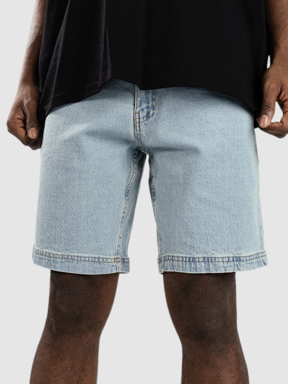 Denim Project Miami Loose Shorts light blue washed