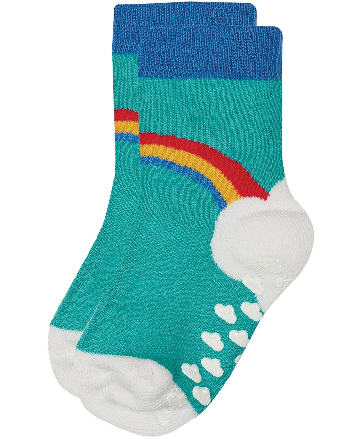 Stopper-Socken GRIPPY - RAINBOW 2er Pack in aqua