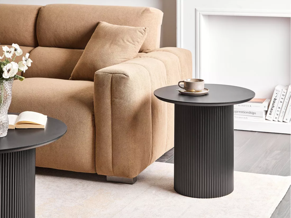 Table d'appoint noir LEONA