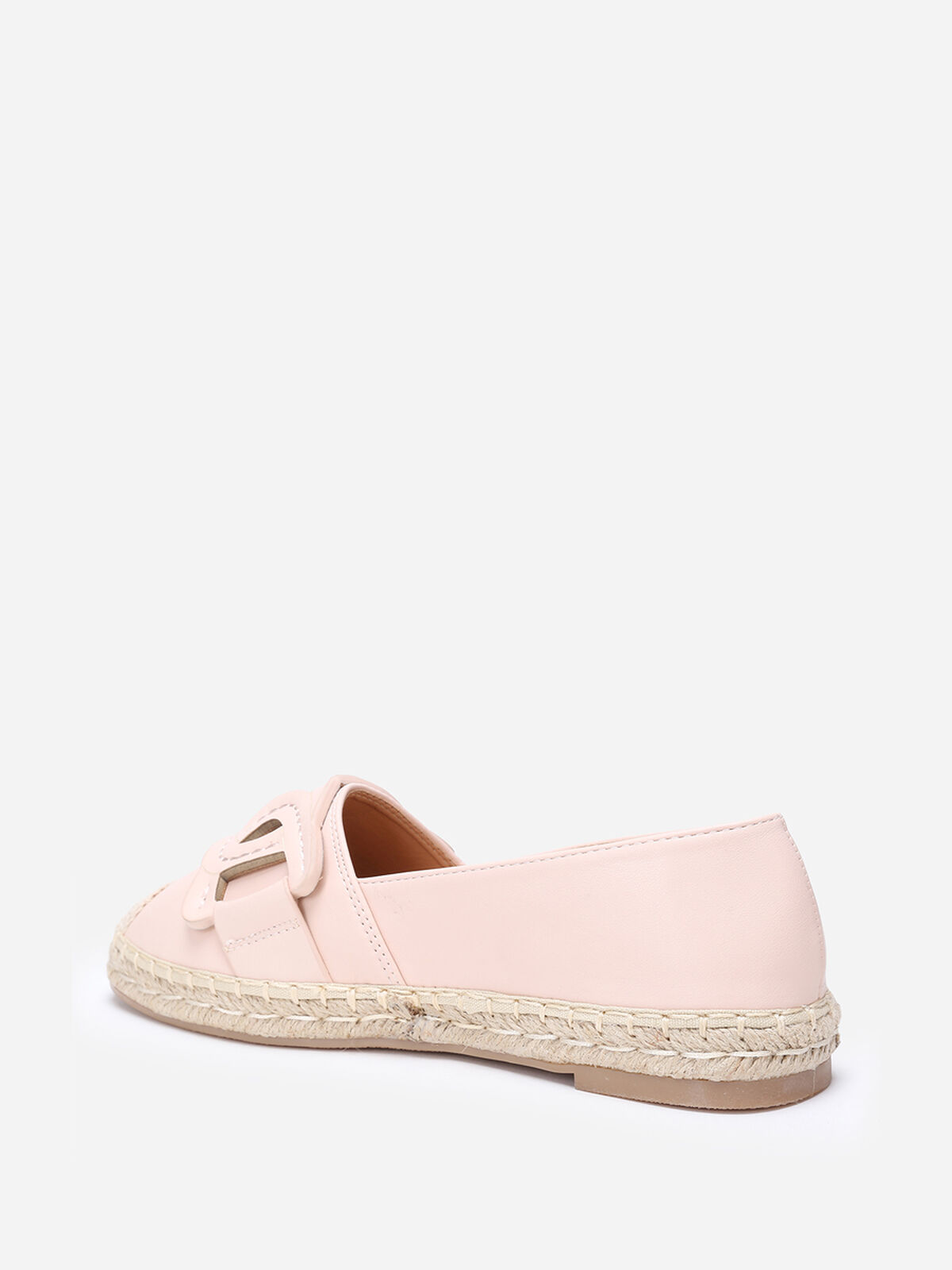 Espadrilles avec bride en simili- Beige
